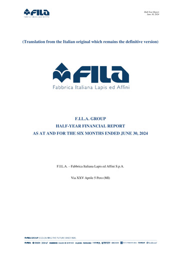 Thumbnail F.I.L.A. - Fabbrica Italiana Lapis ed Affini Half-year Report 2024-h1