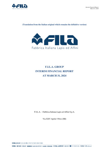 Thumbnail F.I.L.A. - Fabbrica Italiana Lapis ed Affini Quarterly Report 2024-q1