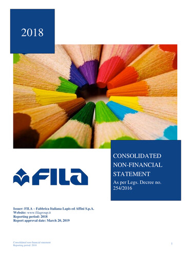 Thumbnail F.I.L.A. - Fabbrica Italiana Lapis ed Affini Sustainability Report 2018