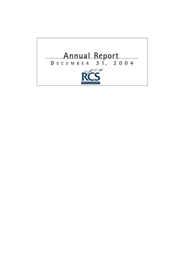 Thumbnail RCS MediaGroup Annual Report 2004