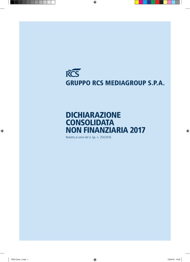 Thumbnail RCS MediaGroup Sustainability Report 2017