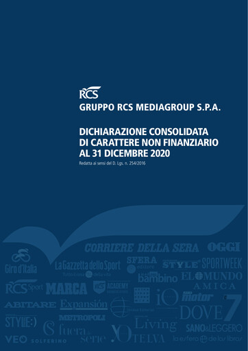 Thumbnail RCS MediaGroup Sustainability Report 2020