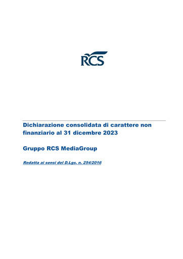 Thumbnail RCS MediaGroup Sustainability Report 2023