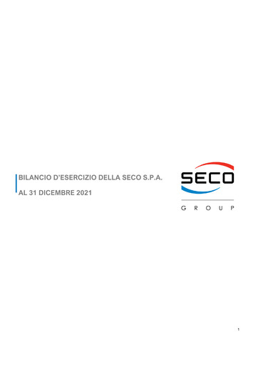 Thumbnail Seco S.p.A. Financial Statement 2021
