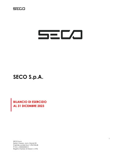 Thumbnail Seco S.p.A. Financial Statement 2023