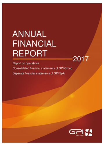 Miniature GPI S.p.A. Rapport financier 2017