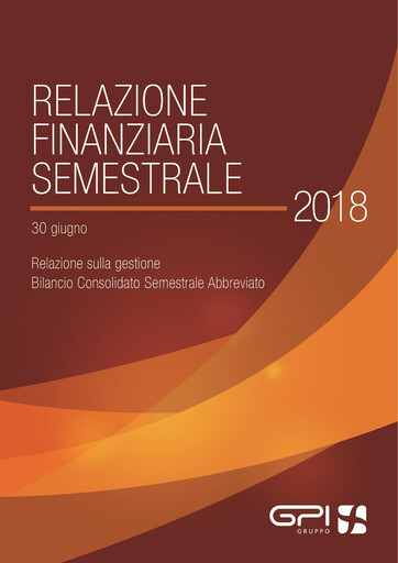 Vorschaubild GPI S.p.A. Halbjahresbericht 2018-h1