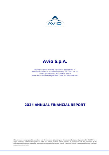 Thumbnail Avio S.p.A. Annual Report 2024