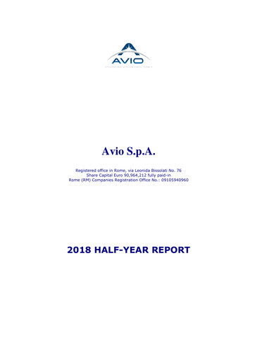 Thumbnail Avio S.p.A. Half-year Report 2018
