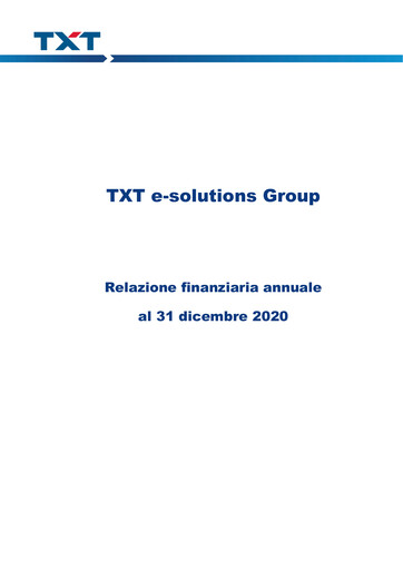 Thumbnail TXT e-solutions Annual Report 2020