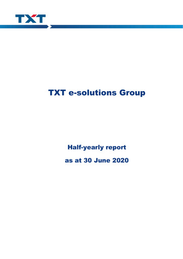 Thumbnail TXT e-solutions Half-year Report 2020-h1