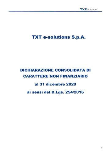 Thumbnail TXT e-solutions Sustainability Report 2020