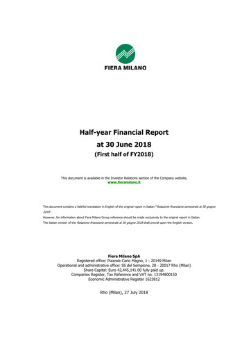 Thumbnail Fiera Milano Half-year Report 2018-h1