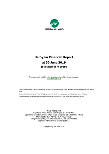 Thumbnail Fiera Milano Half-year Report 2019-h1