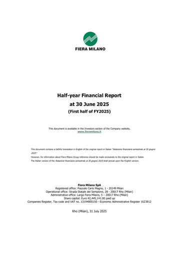 Thumbnail Fiera Milano Half-year Report 2025-h1