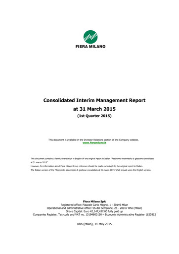 Thumbnail Fiera Milano Quarterly Report 2015-q1