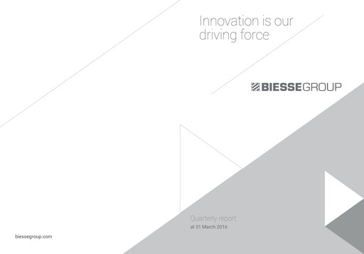Vorschaubild Biesse Quartalsbericht 2016-q1