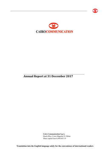 Thumbnail Cairo Communication Annual Report 2017