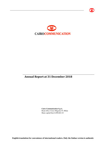 Thumbnail Cairo Communication Annual Report 2018