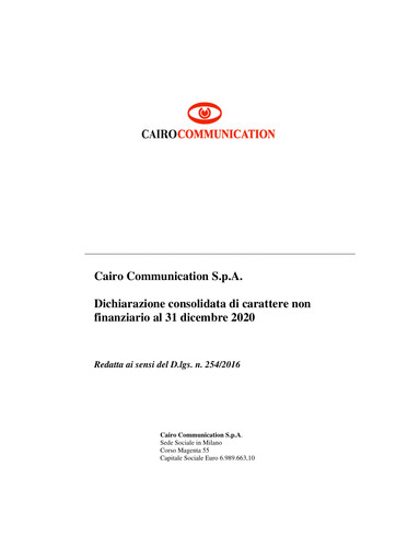 Thumbnail Cairo Communication ESG Report 2020