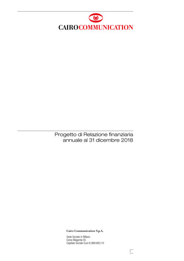 Vorschaubild Cairo Communication Finanzbericht 2018