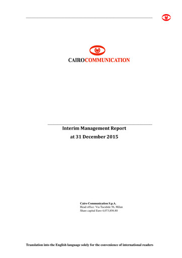 Thumbnail Cairo Communication Quarterly Report 2015-q4