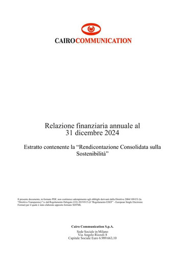 Thumbnail Cairo Communication Sustainability Report 2024