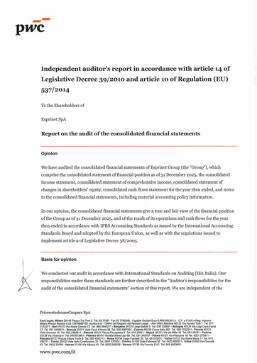 Thumbnail Esprinet Financial Statement 2025