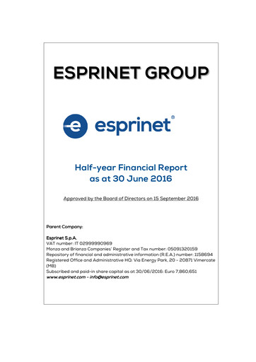 Vorschaubild Esprinet Halbjahresbericht 2016-h1