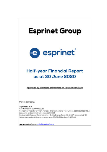 Thumbnail Esprinet Half-year Report 2020-h1