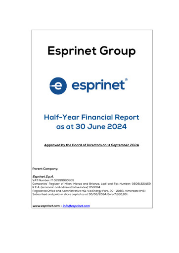 Thumbnail Esprinet Half-year Report 2024-h1