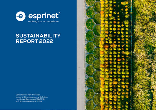 Vorschaubild Esprinet Nachhaltigkeitsbericht 2022