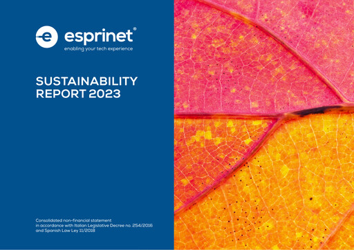 Vorschaubild Esprinet Nachhaltigkeitsbericht 2023