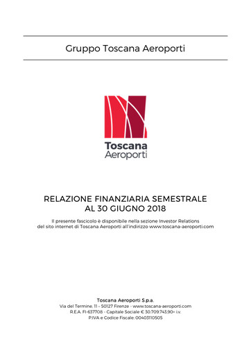 Thumbnail Toscana Aeroporti Financial Report 2018-h1