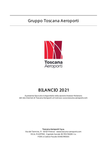 Thumbnail Toscana Aeroporti Financial Report 2021