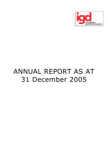 Thumbnail Immobiliare Grande Distribuzione SIIQ Annual Report 2005
