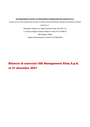 Thumbnail Immobiliare Grande Distribuzione SIIQ Financial Statement 2021