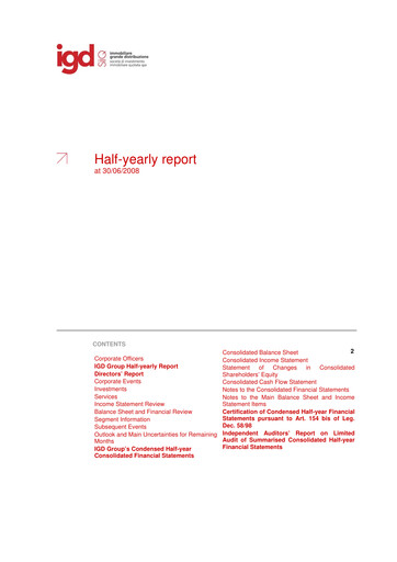 Thumbnail Immobiliare Grande Distribuzione SIIQ Half-year Report 2008-h1