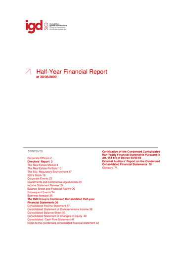Thumbnail Immobiliare Grande Distribuzione SIIQ Half-year Report 2009-h1