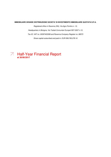 Thumbnail Immobiliare Grande Distribuzione SIIQ Half-year Report 2017-h1