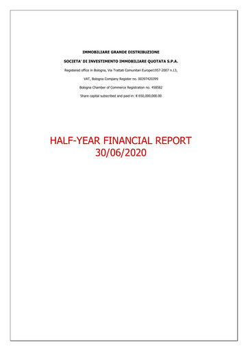 Thumbnail Immobiliare Grande Distribuzione SIIQ Half-year Report 2020-h1