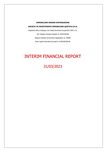 Vorschaubild Immobiliare Grande Distribuzione SIIQ Quartalsbericht 2023-q1