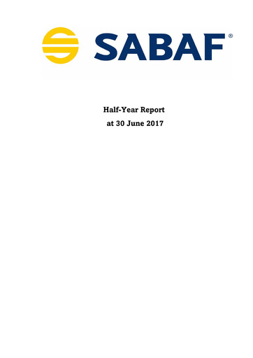 Miniature Sabaf S.p.A. Rapport semestriel 2017