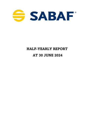Miniature Sabaf S.p.A. Rapport semestriel 2024