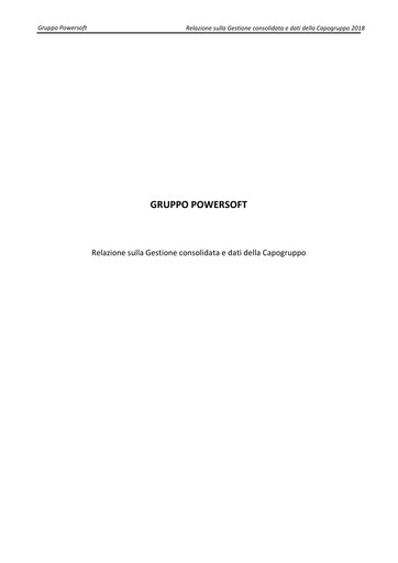 Miniature Powersoft Rapport financier 2018