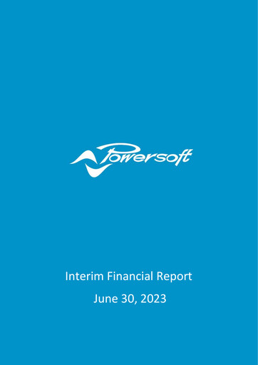 Miniature Powersoft Rapport semestriel 2023-h1