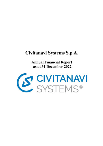 Thumbnail Civitanavi Systems Annual Report 2022