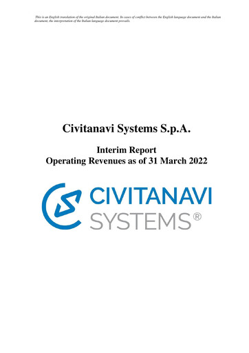 Thumbnail Civitanavi Systems Quarterly Report 2022-q1