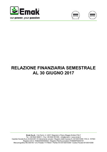 Thumbnail Emak S.p.A. Half-year Report 2017-h1