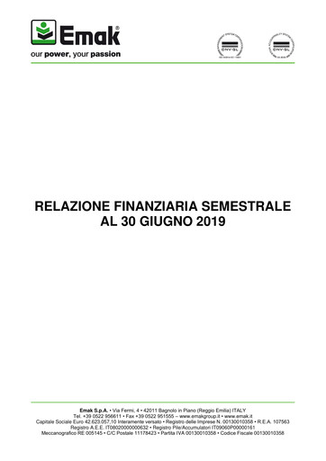 Thumbnail Emak S.p.A. Half-year Report 2019-h1